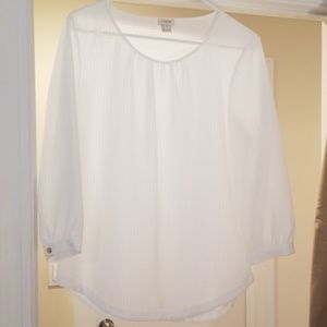 White J Crew factory blouse